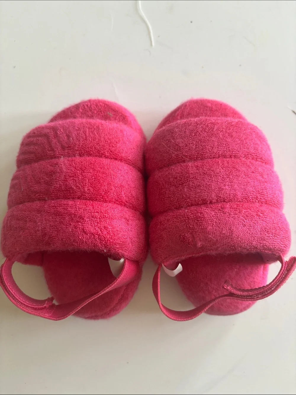 Baby Girl  Pink Cozy Terry Sandals Shoes